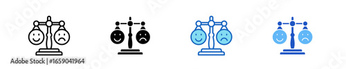 Emotional Balance  Icon Set Multiple Style Collection
