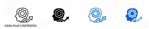 Personal Development  Icon Set Multiple Style Collection
