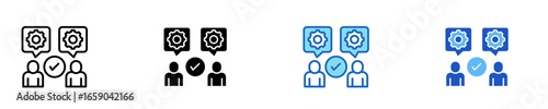 Social Skills  Icon Set Multiple Style Collection
