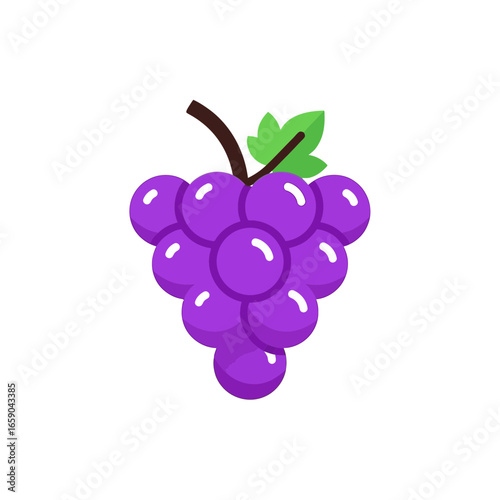 Purple Grapes A Delicious and Healthy Fruit Icon