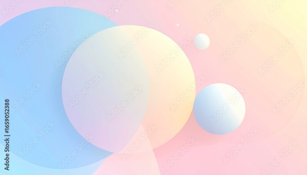 abstract shapes with soft pastel gradient background abstract shapes with soft pastel gradient background