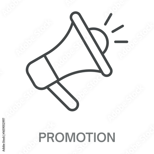 Promotion Simple Style Design Outline Symbol Illustration