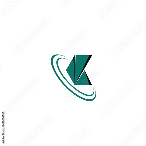 Letter K icon vector circle combination, for business template, initial
