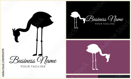 Flamingo Logo Design Variations. (38)