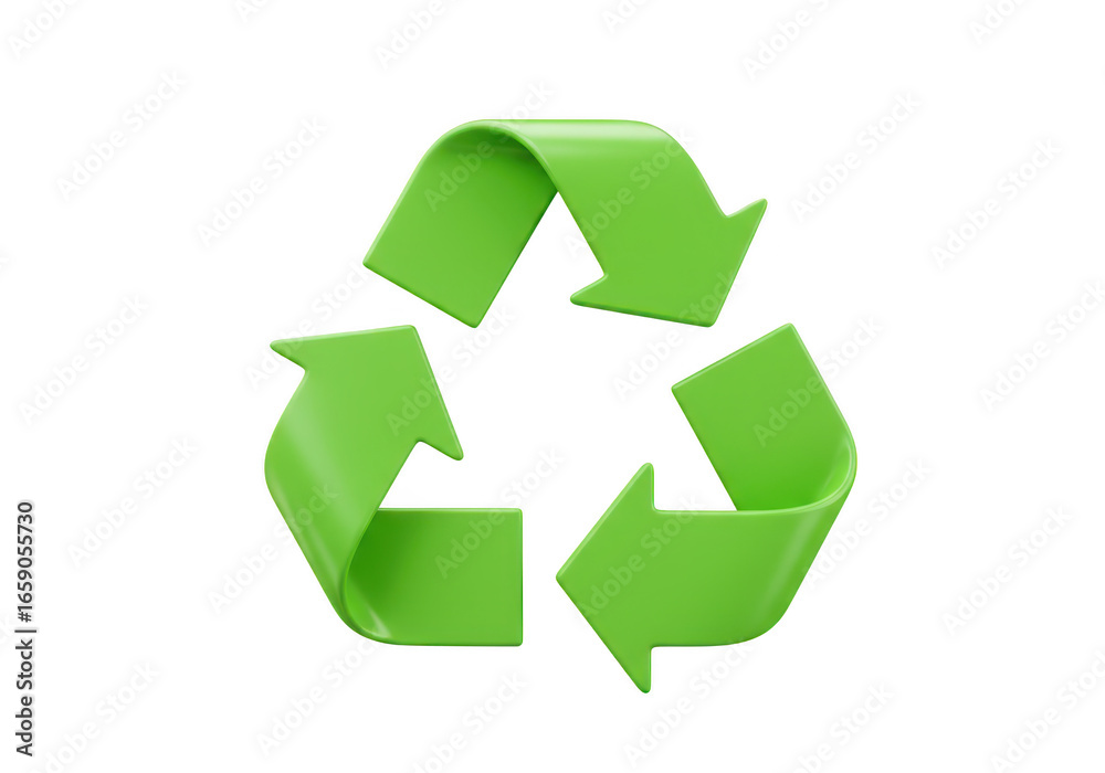 Green recycling symbol isolated on transparent background Green recycling symbol isolated on transparent background