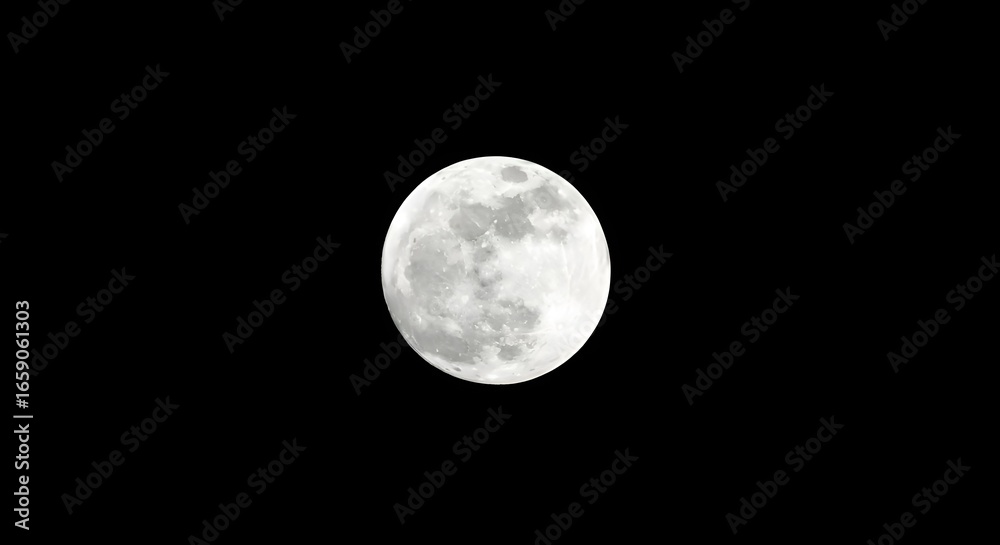 Fototapeta premium full moon on black