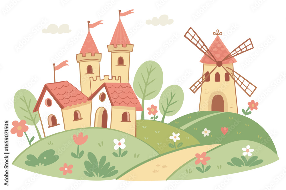 Fototapeta premium fairy tale castle