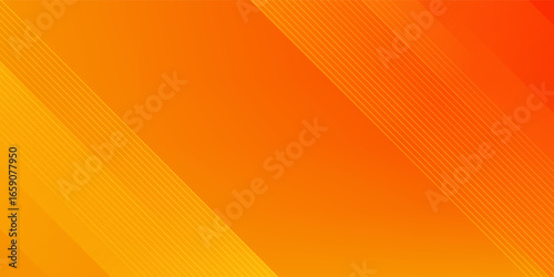 Minimal orange background vector. Abstract yellow and orange warm tone background with simple lines. For posters, banners, and landing page concept images.