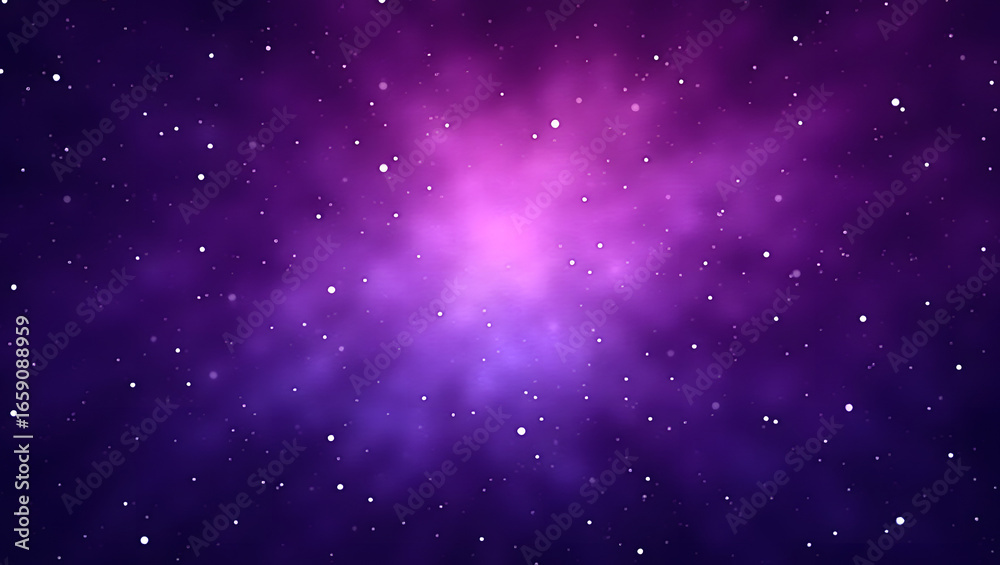 Fototapeta premium Bright purple star field with cosmic dust and galaxy background