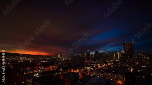 Wallpaper Mural 都会の流れる雲の動画 Torontodigital.ca