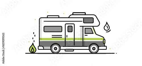 Simple recreational vehicle illustration