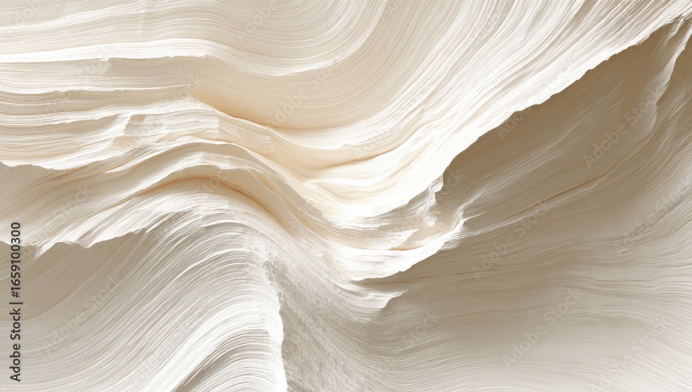 Obraz premium Creamy white canyon rock layers, abstract texture background