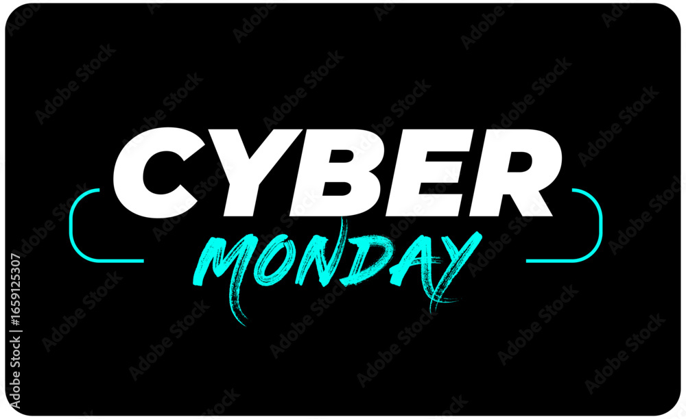 Obraz premium Cyber monday sale marketing advertising blue 