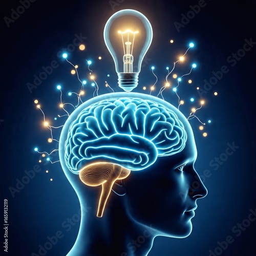 Unlock your potential with innovative solutions, brain power and bright ideas for business success and creativity