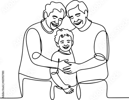 a joyful moment shared between grandparents and their grandchild 