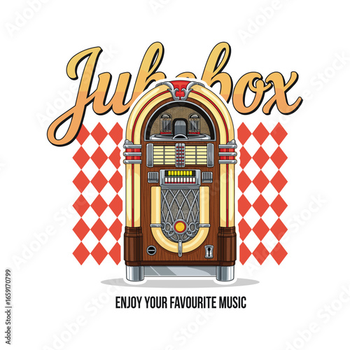 Retro jukebox vintage Illustration