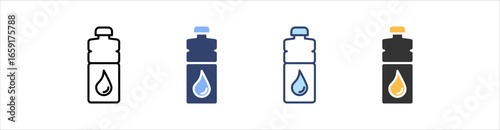 Water Icon Set Multiple Style Collection
