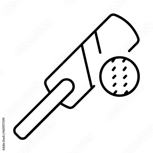 hit icon with thin style