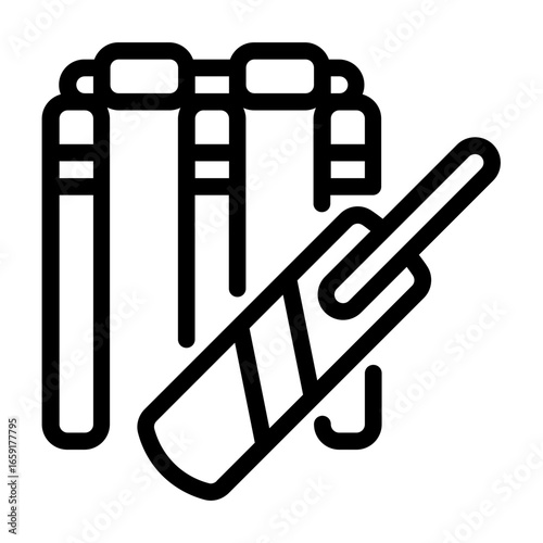 wicket icon with line style