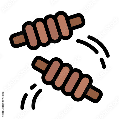 bail icon with flat line style