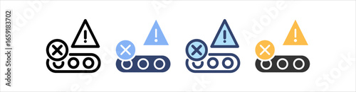 Malfunction Icon Set Multiple Style Collection