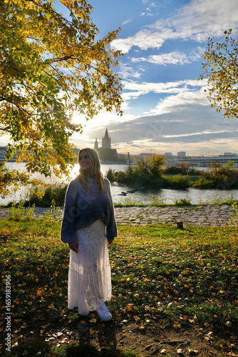 Woman During Fall in a Park in Vienna