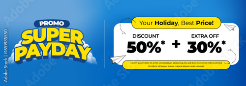 Banner Super Payday Sale Promo Design Advertising Creative