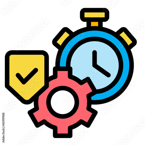 Stopwatch Color Icon