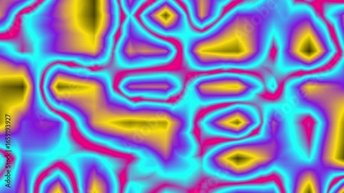 abstract background vibrant neon hot pink electric blue purple glowing yellow energy waves, ideal digital art niche for futuristic motion graphics, music video backdrops, creative projections.