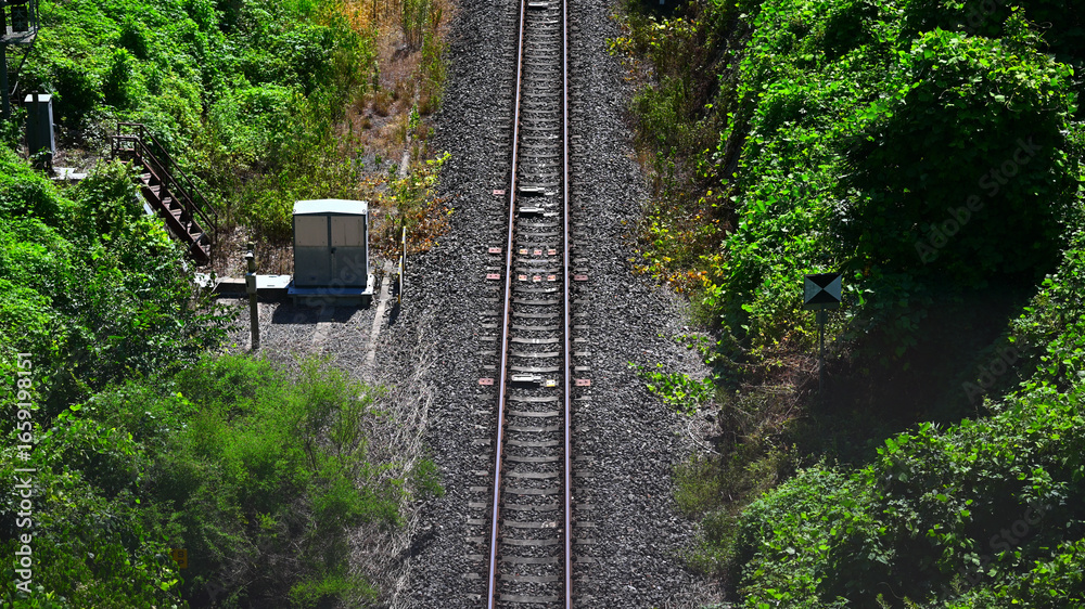 Fototapeta premium 線路 ローカル線 単線 ローカル