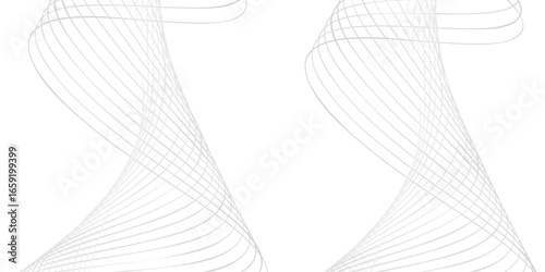 Abstract black and white vector background with dynamic light waves, line pattern, and clean modern business technology design