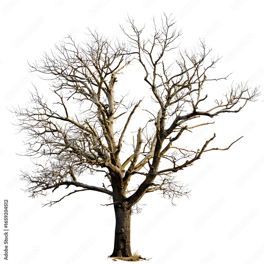 Obraz premium Frozen tree silhouette