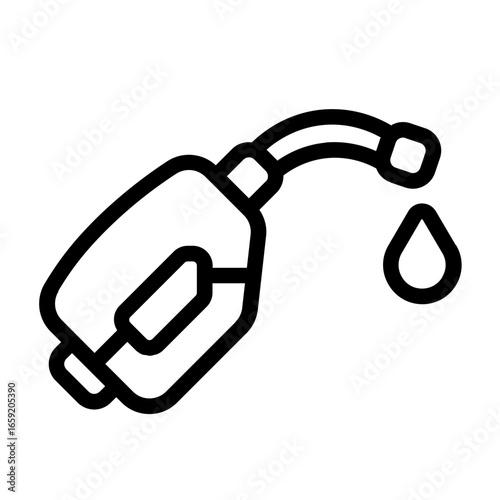 fuel oil icon with line style