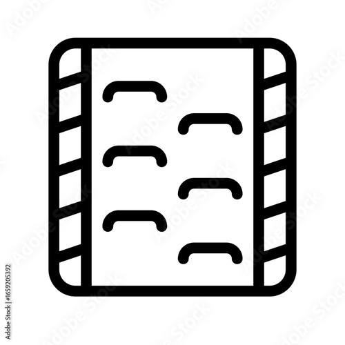 grid icon with line style