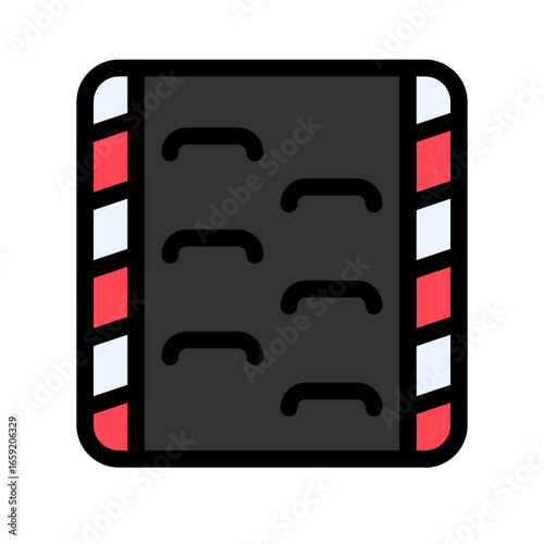 grid icon with flat line style