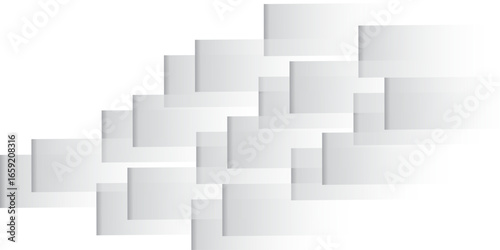 Abstract geometric design background with white and light square shape blocks for business concept and futuristic web illustration pattern