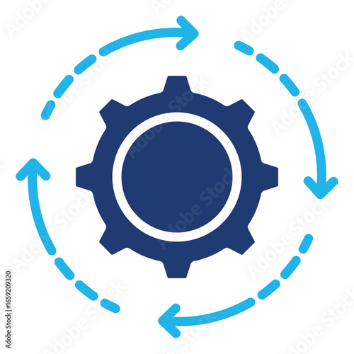 Obraz na plátne Process Icon