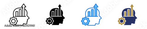 Growth Mindset  Icon Set Multiple Style Collection
