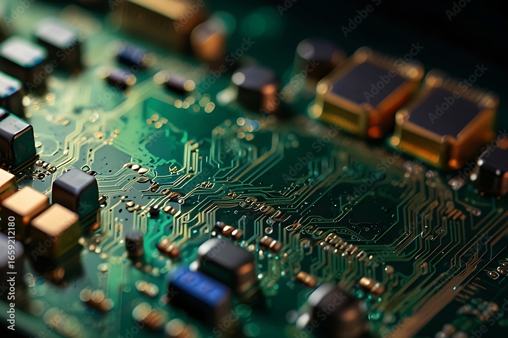 Obraz premium electronic circuit board