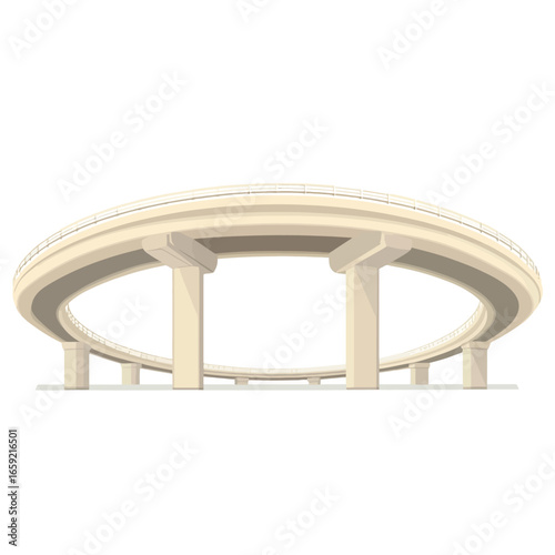 Flyover bridge vector 