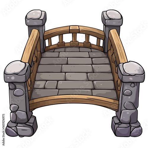 Flyover bridge isolated on white 