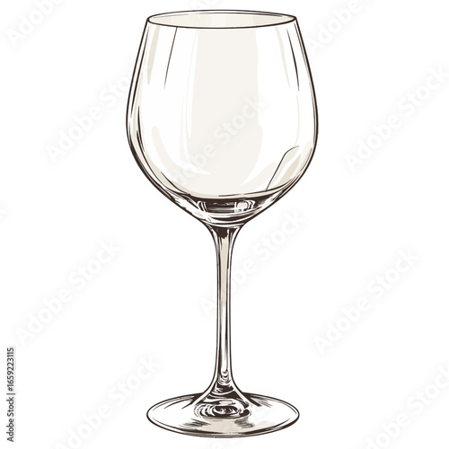 empty glass isolated