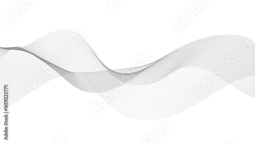 Abstract wave element for design. Digital frequency track equalizer. Abstract Gray Wave Lines Background Design.