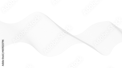 Abstract wave element for design. Digital frequency track equalizer. Line art abstract vector illustration. Wavy lines.