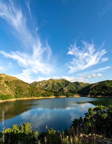 Scenic lake and mountains (1)