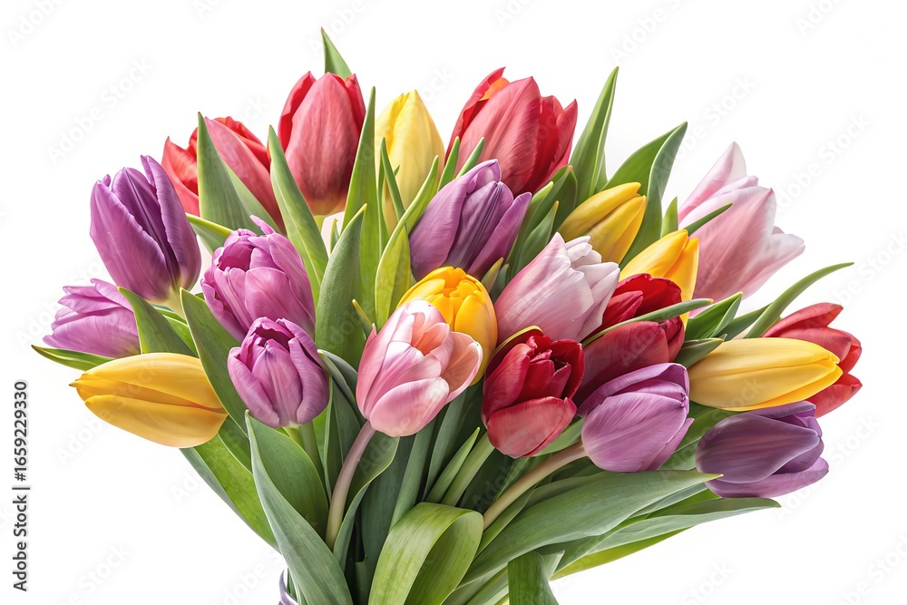 bouquet of colorful tulips bouquet of colorful tulips