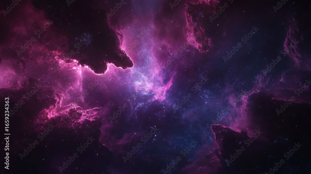 Obraz premium Cosmic Nebulae in Deep Space (1)