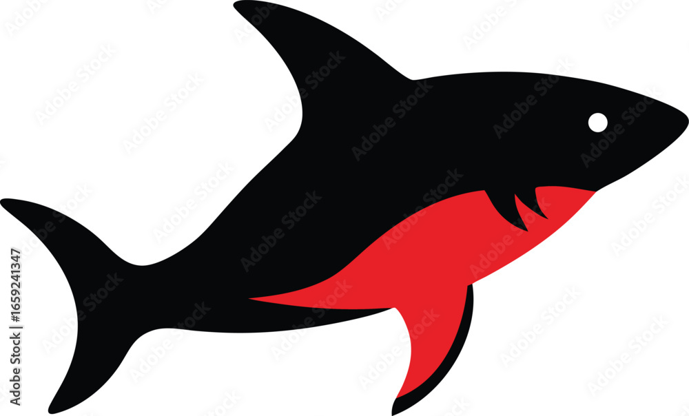 Obraz premium shark vector illustration