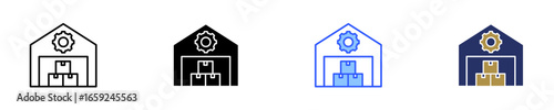 Inventory  Icon Set Multiple Style Collection