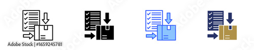 Order Fulfillment  Icon Set Multiple Style Collection